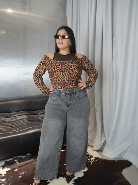 WIDE LEG GREY